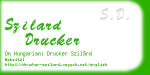 szilard drucker business card